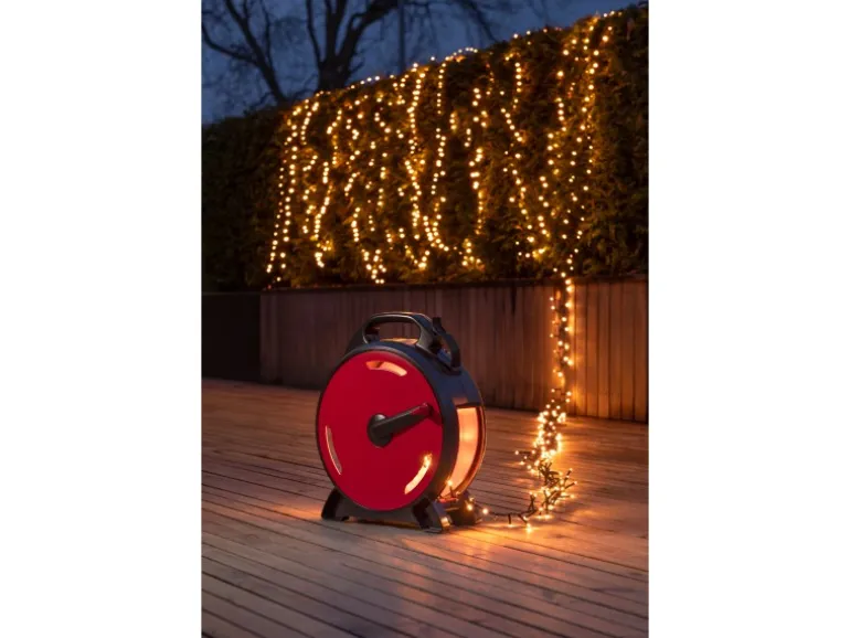 Konstsmide Micro LED Compactlights m. Kabelaufr. 1200 bernsteinleucht. Dioden