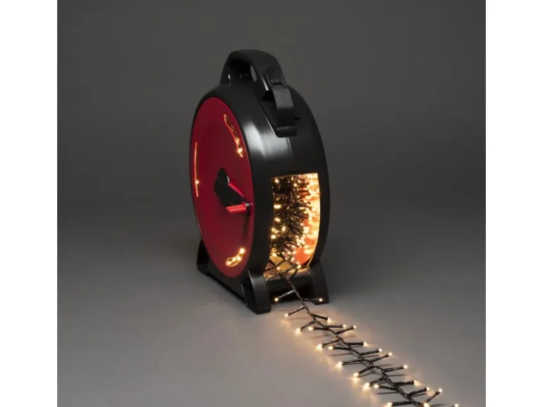 Konstsmide Micro LED Compactlights mit Kabelaufroller 1200 Dioden 30V Außen IP44