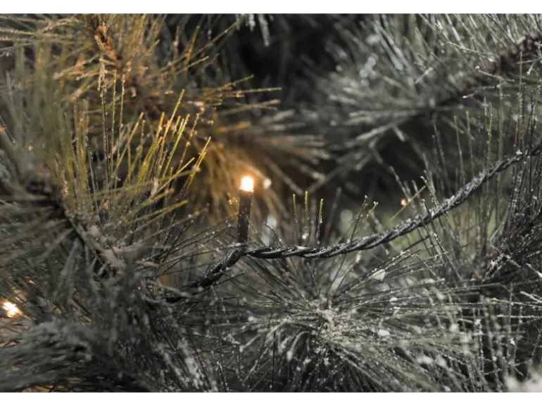 Konstsmide Micro LED Lichterkette 400 bernsteinfarbene LEDs innen und außen