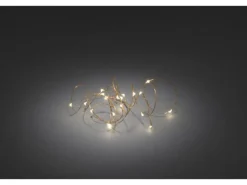 Konstsmide Micro LED Lichterkette 40 warmweiße LEDs kupferfarbener Draht innen