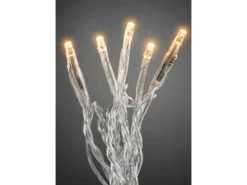 Konstsmide Micro LED Lichterkette 50 bernsteinfarbene LEDs transp. Kabel innen