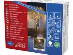 Konstsmide Micro LED Lichterkette 40 bernsteinfarbene LEDs innen und außen