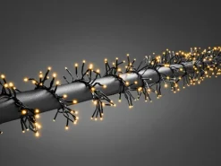 Konstsmide Micro LED Lichterkette Cluster 768 bernsteinf LEDs innen und außen