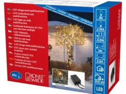 Konstsmide Micro LED Lichterkette 80 bernsteinf. LEDs Multifkt. innen und außen