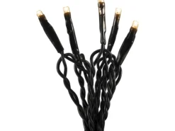 Konstsmide Micro LED Lichterkette 50 warmweiße LEDs grünes Kabel innen