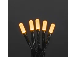 Konstsmide Micro LED-Lichterkette Slim Frosted 50 Bernsteinfarbenen Dioden 30 V