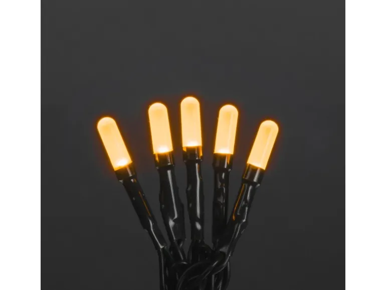 Konstsmide Micro LED-Lichterkette Slim Frosted 50 Bernsteinfarbenen Dioden 30 V