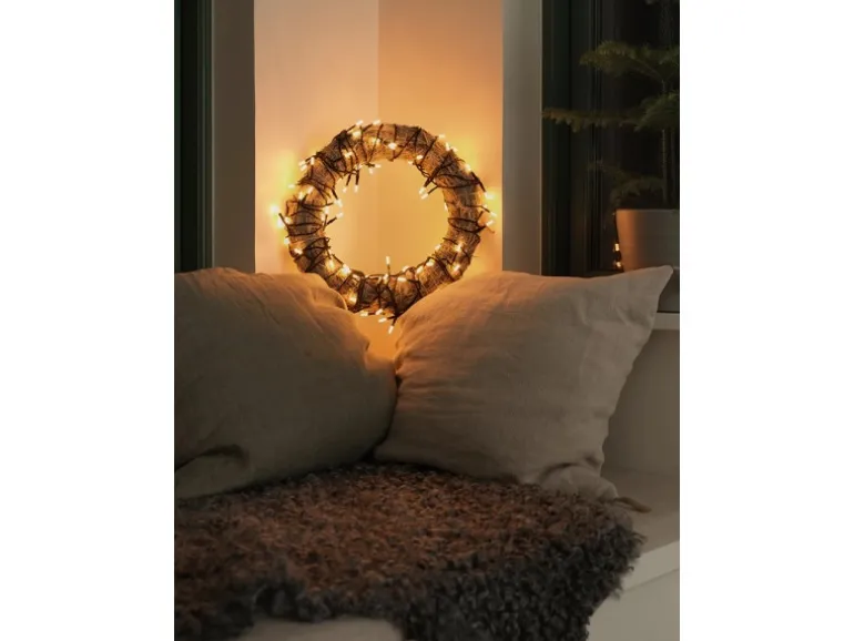 Konstsmide Micro LED-Lichterkette Slim Frosted 50 Bernsteinfarbenen Dioden 30 V