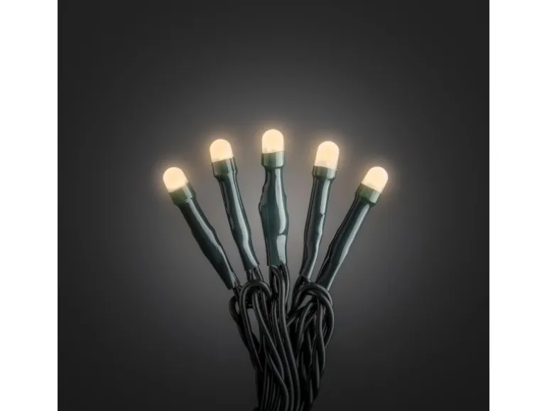 Konstsmide Micro LED-Lichterkette gefrostet 50 bersteinfarbene LEDs innen