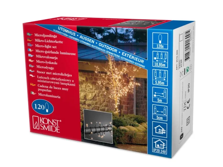 Konstsmide Micro-Lichterkette 120 Lichter Warmweiß