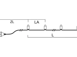 Konstsmide Mini LED Lichterkette One String 50 warmweiße LEDs innen