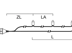 Konstsmide Mini LED Lichterkette 10 warmweiße LEDs innen