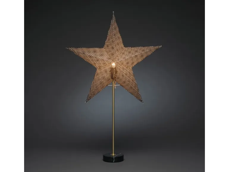 Konstsmide Papierstern Schwarz stehend Innen