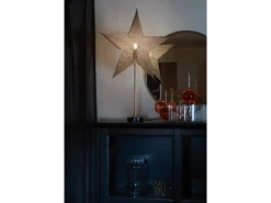 Konstsmide Papierstern Schwarz stehend Innen