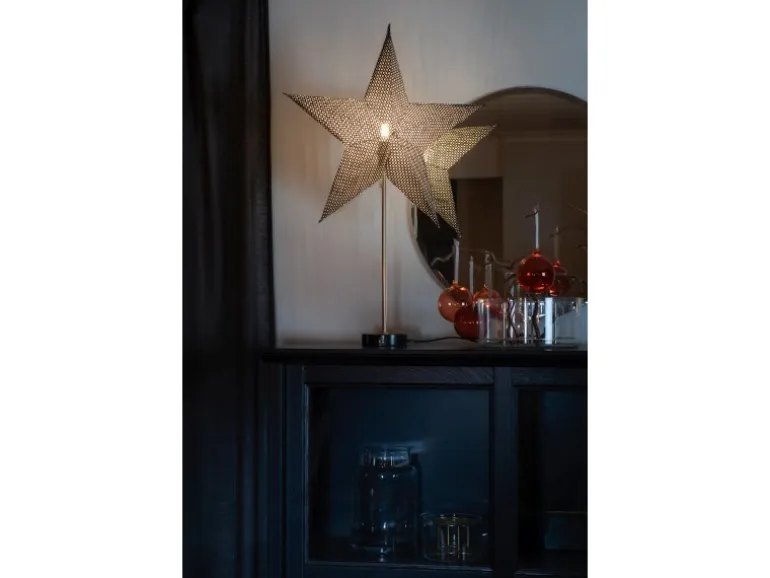 Konstsmide Papierstern Schwarz stehend Innen