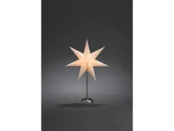 Konstsmide Papierstern Silber perforiert