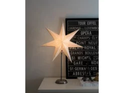 Konstsmide Papierstern Silber perforiert