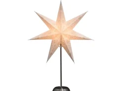 Konstsmide Papierstern Silber perforiert