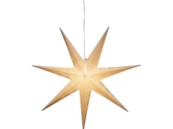 Konstsmide Papierstern Weiß Perforiert