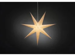 Konstsmide Papierstern Weiß Perforiert