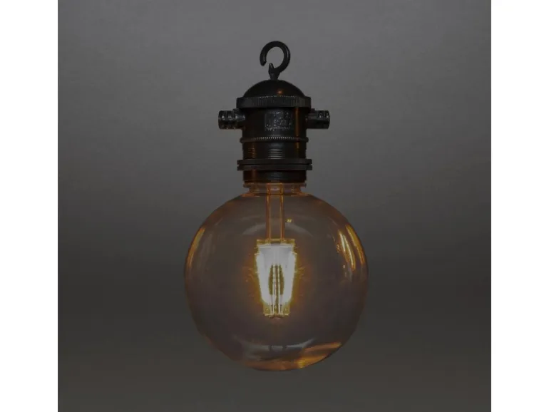 Konstsmide Solar LED-Lichterkette Party Globeform 4,50 m Schwarz