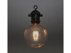 Konstsmide Solar LED-Lichterkette Party Globeform 4,50 m Schwarz