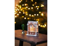 Konstsmide Wasserlaterne Lebkuchenhaus Batteriebetrieb Mehrfarbig