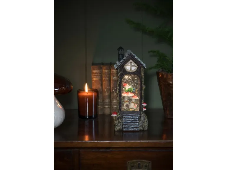 Konstsmide Wasserlaterne Liegender Elf auf Pilzen Warmweiß für Innen