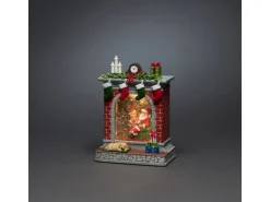 Konstsmide Wasserlaterne Kamin mit Weihnachtsmann für Innen