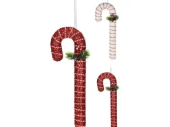 Koopmann Zuckerstange Weihnachtsdekoration Hänger Rot-Weiß 2-fach sortiert