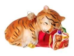 Krebs Glas Lauscha Babytiger Weihnachtsornament 1-tlg. 8cm