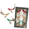 Krebs Glas Lauscha Baumschmuck Vogel Mini-Set Mehrfarbig 6cm