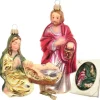 Krebs Glas Lauscha Baumschmuck Die Heilige Familie Mehrfarbig 14cm