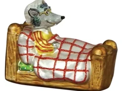 Krebs Glas Lauscha Böser Wolf Weihnachtsornament 1-tlg. 10cm