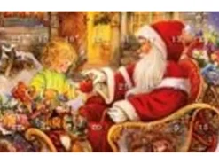 Krebs Glas Lauscha GmbH Christbaumschmuck Glas Mini-Adventskalender 3 cm 24 Anhänger