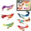 Krebs Glas Lauscha GmbH Christbaumschmuck Glas Vögel Clip 11 cm 6 Stück multicolor