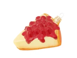 Krebs Glas Lauscha Käsekuchen Weihnachtsornament 1-tlg. 9cm