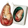 Krebs Glas Lauscha Maria mit Kind Weihnachtsornament 1-tlg. 13cm