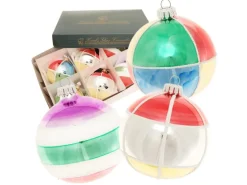 Krebs Glas Lauscha Nostalgische Weihnachtskugeln 6-tlg. 8cm