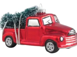 Krebs Glas Lauscha Pickup mit Weihnachtsbaum 1-tlg. 7cm