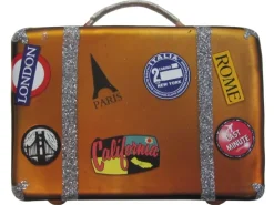 Krebs Glas Lauscha Reisekoffer Weihnachtsornament 1-tlg. 8cm