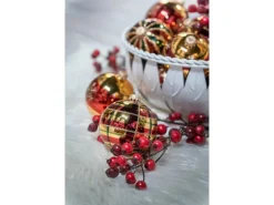 Krebs Glas Lauscha Weihnachtskugeln Xmas Night Caro 3er-Set 8cm