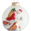 Krebs Glas Lauscha Weihnachtsbaumkugel Santadeko 1-tlg. 10cm