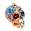 Krebs Glas Lauscha Weihnachtsornament Totenkopf 1-tlg. 8cm