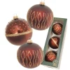 Krebs Glas Lauscha Weihnachtskugeln African Xmas 3-tlg. 8cm