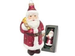 Krebs Glas Lauscha Weihnachtsornament Santa 1-tlg. 7cm