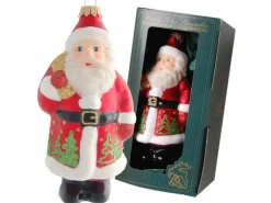 Krebs Glas Lauscha Weihnachtsornament Santa mit Beutel 1-tlg. 15cm