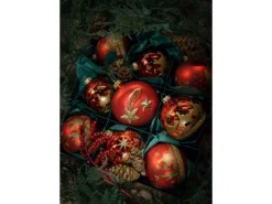 Krebs Glas Lauscha Weihnachtsbaumkugelset Bethlehem 9-tlg. 8cm