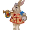 Krebs Glas Lauscha Weihnachtsornament Hase Alice Wunderland 12cm