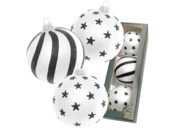 Krebs Glas Lauscha Weihnachtskugeln Xmas 3-tlg. 8cm